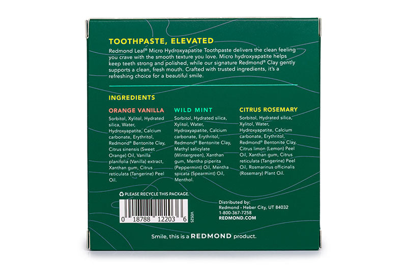 Leaf Toothpaste Variety Pack (3 Count, 1 oz Tubes of each flavor)